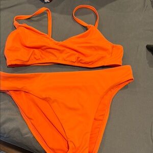 Vibrant Orange Bikini Set